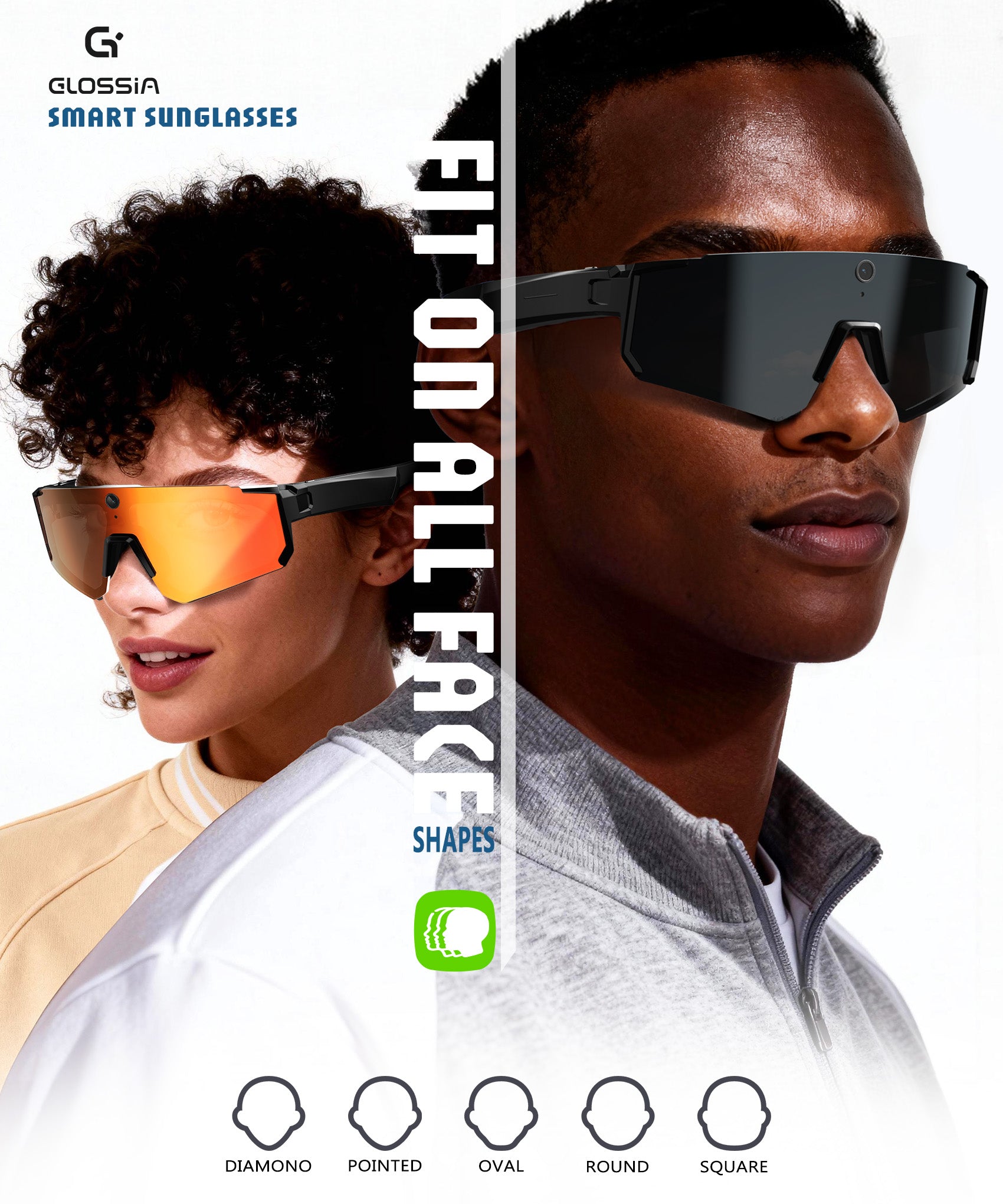 AI Smart Glasses with Camera 4K, Video Recording Glasses with Camera, Polarized Sports Sunglasses with EIS Stabilization, Dual Mic Noise Canceling, IP66, ChatGPT Enabled